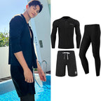 Sun Protection Quick-Drying Diving Suit Split Long-Sleeved Long Pants Swimwear Jellyfish Suit Couple Warm Men's Swimwear Women's Surfing Suit