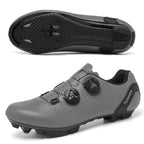 Road Mountain Men's and Women's Locked Bicycle Shoes, Lock-Free Shoes, Hard-Soled Spinning Cycling Shoes, Gym Black