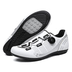 Road bike lock shoes hard bottom factory direct men's and women's mountain bike bicycle shoes lockless cycling shoes lock pedal suit