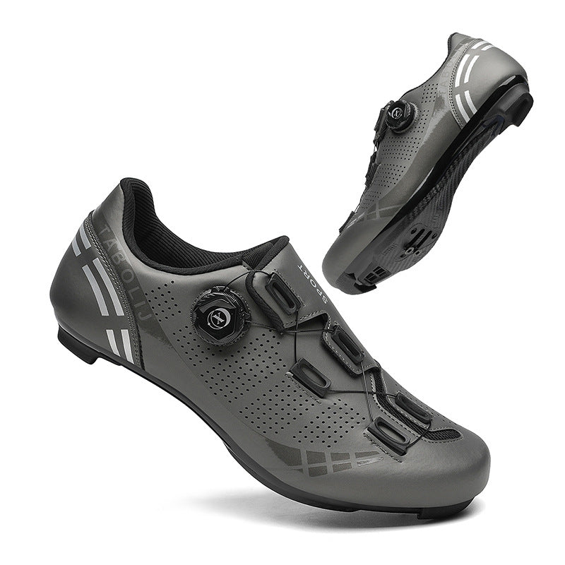 Road bike lock shoes hard bottom factory direct men's and women's mountain bike bicycle shoes lockless cycling shoes lock pedal suit