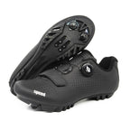 Cross-Border Locking Cycling Shoes, Hard-Soled Mountain Road Bike Locking Shoes, Pure Black Power-Assisted Cycling Shoes, Cycling Sports Shoes
