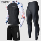 Sun Protection Swimsuit Men's Surfing Suit Split Quick-Drying Tight Jellyfish Suit Snorkeling Suit Wetsuit Full Body Long-Sleeved Trousers