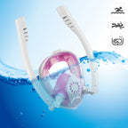 2025 new diving mask anti-fog anti-choking swimming snorkeling mask breathing separation double tube full dry breathing tube
