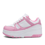 Student walking shoes four-wheel children's roller skating shoes men's and women's detachable ultra-light version shoes with wheels in stock wholesale