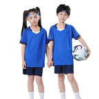 Football Uniform Set with Printed Numbers for Male and Female Students Badminton Training Uniforms Adult Game Team Uniforms Kindergarten Class Uniforms