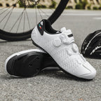 Road Bike Lock Shoes, Bicycle Riding Shoes, Lock-Free Summer Hard-Soled Mountain Bike Breathable and Wear-Resistant Professional Cycling Lock Shoes