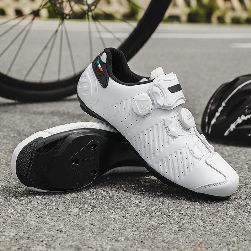 Road Bike Lock Shoes, Bicycle Riding Shoes, Lock-Free Summer Hard-Soled Mountain Bike Breathable and Wear-Resistant Professional Cycling Lock Shoes