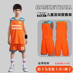 Children's Basketball Uniform Set Men's Basketball Team Uniform Jersey Basketball Training Camp School Sports Meeting Children's Basketball Team Uniform Number Printing