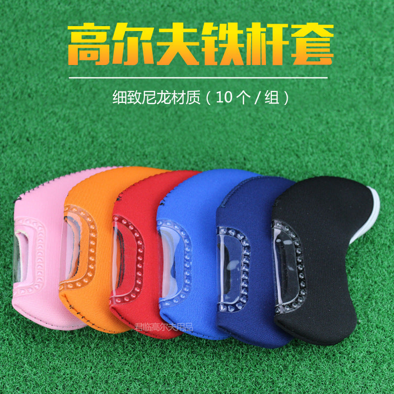 New golf iron club cap cover diving material universal rod cover 13 colors for 10/group