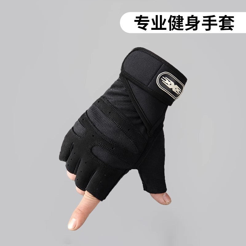 Fitness Gloves Half-Finger Men's and Women's Breathable Mesh Gym Sports Yoga Non-Slip Anti-Callousing Cycling Sports Gloves