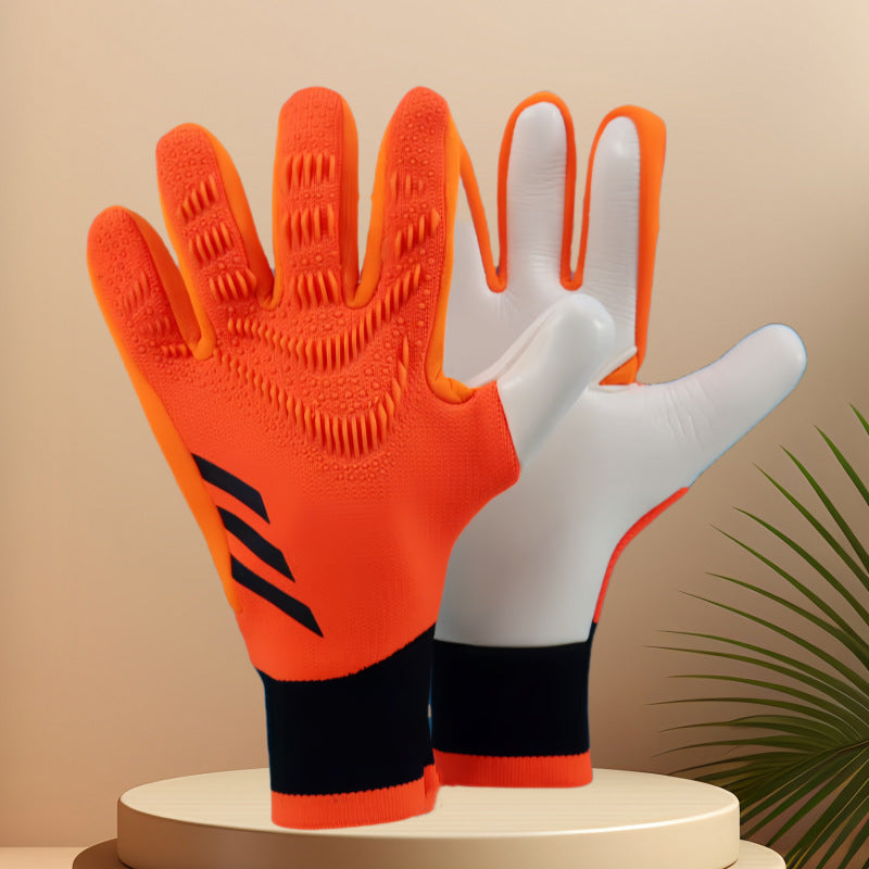 Factory Supply New Football Goalkeeper Gloves Thickened Non-Slip Latex Goalkeeper Gloves Children's Adult Gloves