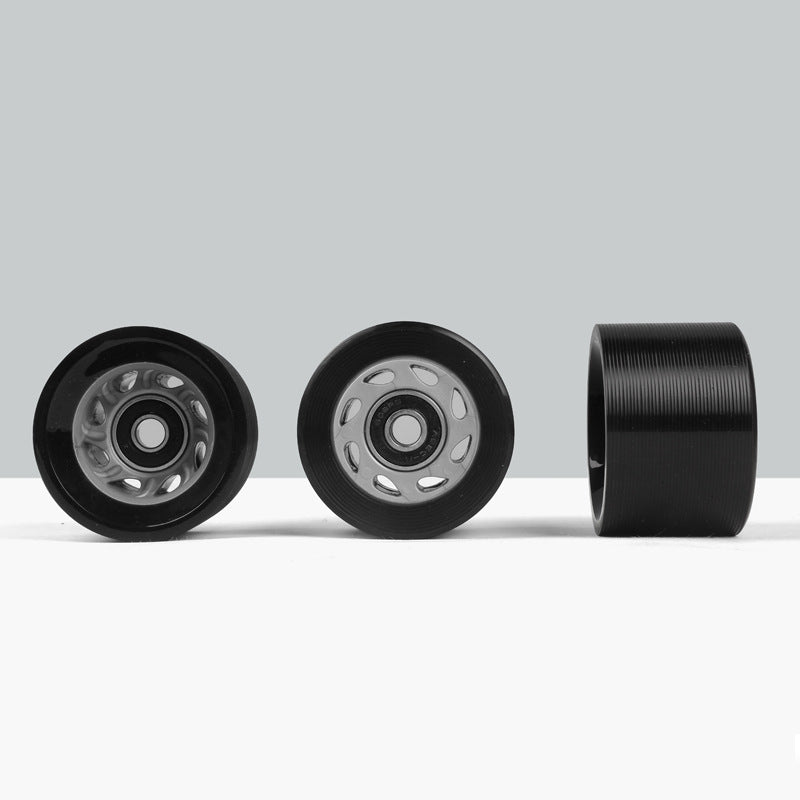 Double-row roller skates wear-resistant carpool four-wheel skates high hardness speed pulley roller skates skateboard universal Pu wheel
