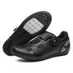 Road bike lock shoes hard bottom factory direct men's and women's mountain bike bicycle shoes lockless cycling shoes lock pedal suit