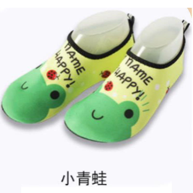 Cartoon Children's Beach Shoes Hard Sole Wading Shoes Diving Equipment Snorkeling Shoes and Socks Barefoot Swimming Shoes Diving Socks Quick-drying