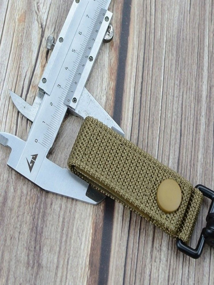 Outdoor Multifunctional Climbing Nylon Ribbon Keychain Hanging Buckle Hiking Camping Portable Clip CS Real Belt Buckle