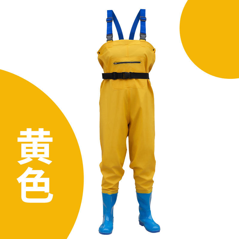 Women's Water Pants Children's Water-driven One-piece Wading Pants Rain Pants Rain Boots One-piece Water-playing Rain Clothes Water Pants