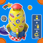 Cross-border new e-commerce space rocket sprinkler children's outdoor water pressure lift rotating water spray water toys