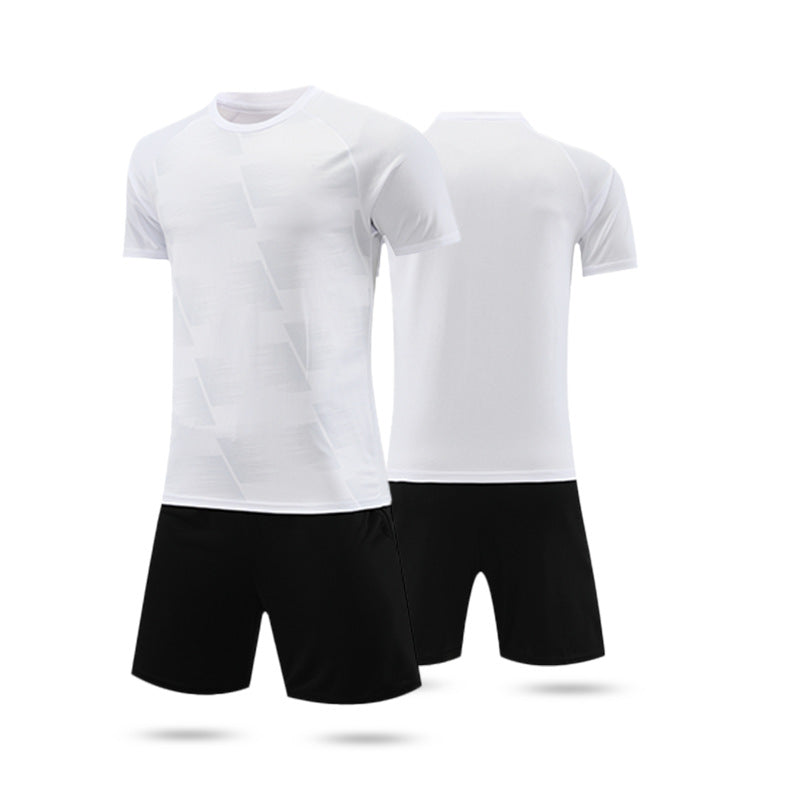Football Uniform Suit Customized Light Version Adult and Children's Game Training Uniform Summer Breathable Sweat-Absorbent Jersey Drop Shipping