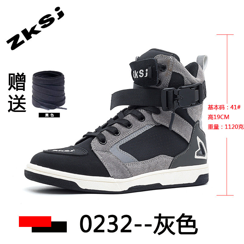 Cross-border motorcycle riding shoes motorcycle boots four seasons breathable anti-fall knight equipment road racing shoes parkour shoes four seasons