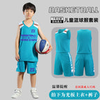 Children's Basketball Uniform Set Men's Basketball Team Uniform Jersey Basketball Training Camp School Sports Meeting Children's Basketball Team Uniform Number Printing