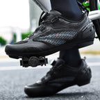Cross-Border Foreign Trade Mesh Breathable Bicycle Shoes Cycling Shoes Men's and Women's Road Bike Lock Shoes Mountain Bike Shoes Wholesale