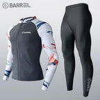 Sun Protection Swimsuit Men's Surfing Suit Split Quick-Drying Tight Jellyfish Suit Snorkeling Suit Wetsuit Full Body Long-Sleeved Trousers