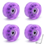 Cross-Border double-row skates transparent color non-luminous wheel four-wheel roller skates sequins pink wheel skateboard Universal