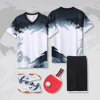 [Zhengxiang Factory Store] Table Tennis Suit Men's and Women's Quick-drying Short-sleeved Sports Training Competition Suit suit