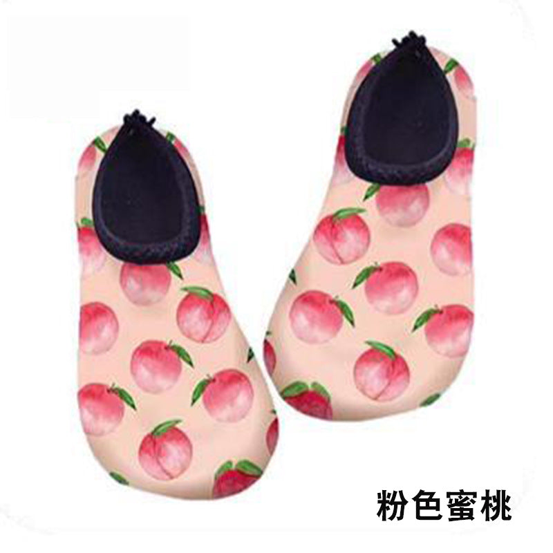 Cartoon Children's Beach Shoes Hard Sole Wading Shoes Diving Equipment Snorkeling Shoes and Socks Barefoot Swimming Shoes Diving Socks Quick-drying