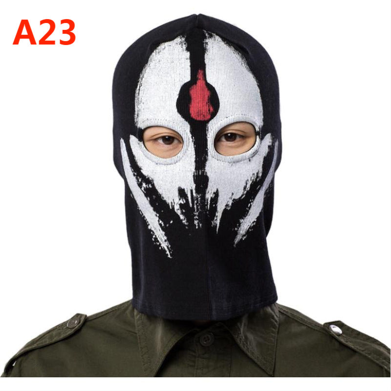 Cross-border manufacturers Halloween cs headgear call of duty personality ghost headgear windproof warm riding headgear mask