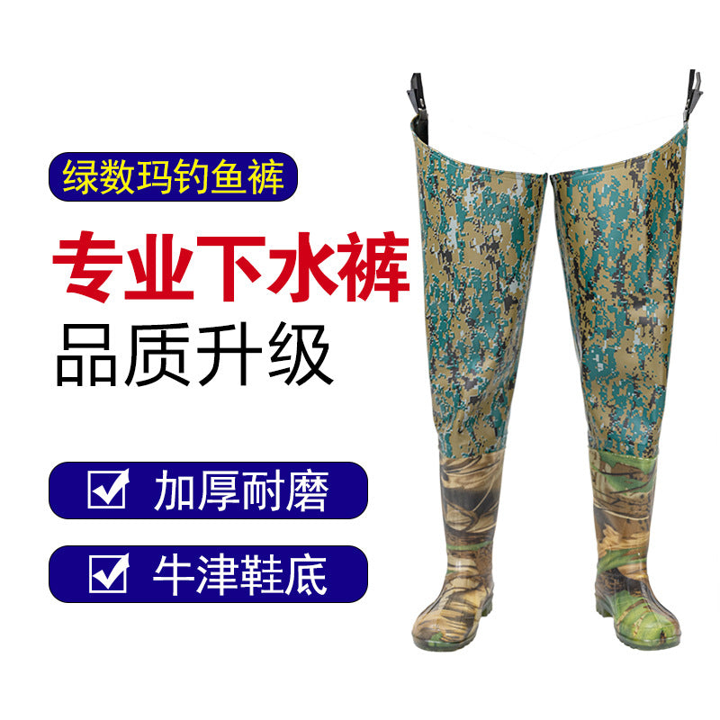Rice-Planting Shoes, Waterproof Pants, Fishing Pants Manufacturer, Paddy Boots, Over-The-Knee Rice-Planting Boots, Mid-Tube, Lightweight, Thickeneded Tbottomon Soles