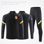 Football Training Clothing suit Men's Jersey Long Sleeve Winter Competition Team Clothing Adult Children's Jersey appearance uniform Football uniform