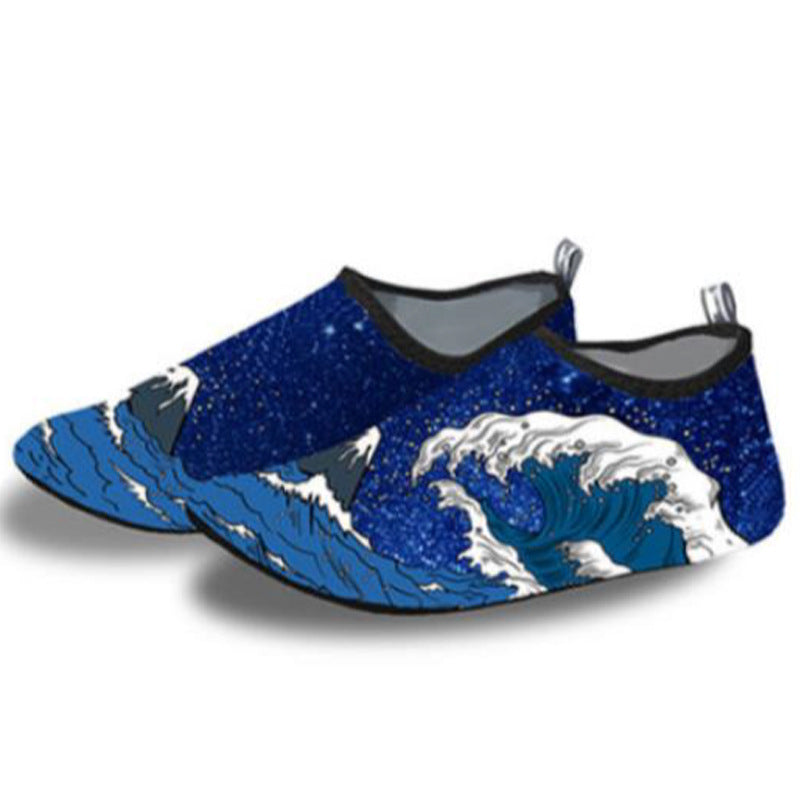 Color cartoon soft bottom beach diving socks spot men's and women's swimming shoes snorkeling diving shoes backwater shoes beach socks