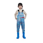 Children's Waterproof Jumpsuit for Playing in Water, Kindergarten Waterproof Clothing for Catching Fish, Wading Shoes, Beach Sun Protection