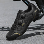 New Summer Hollow Road Bike Lock Shoe Set Hard-Soled Breathable Lock-Free Cycling Shoes Women's Power-Assisted Mountain Bike Lock Shoes