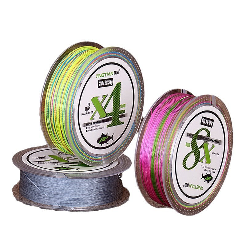 Fishing Line Main Line Ya PE Line 100 m Braided Line 8 Tall Ma Yuantou Fishing Line Super Pull Fishing Gear Wholesale
