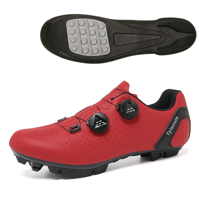 Road Mountain Men's and Women's Locked Bicycle Shoes, Lock-Free Shoes, Hard-Soled Spinning Cycling Shoes, Gym Black