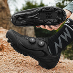2025 New Road Car Lock Shoes Hard Bottom Breathable Bicycle Shoes Men's Mountain Bike Lock Shoes Lockless Cycling Shoes Power-assisted