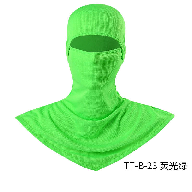 Summer Fishing Full Face Sun Protection Mask Outdoor Dustproof and Anti-Uv Hood Breathable Quick-Drying Sweat-Absorbent Cycling Hood