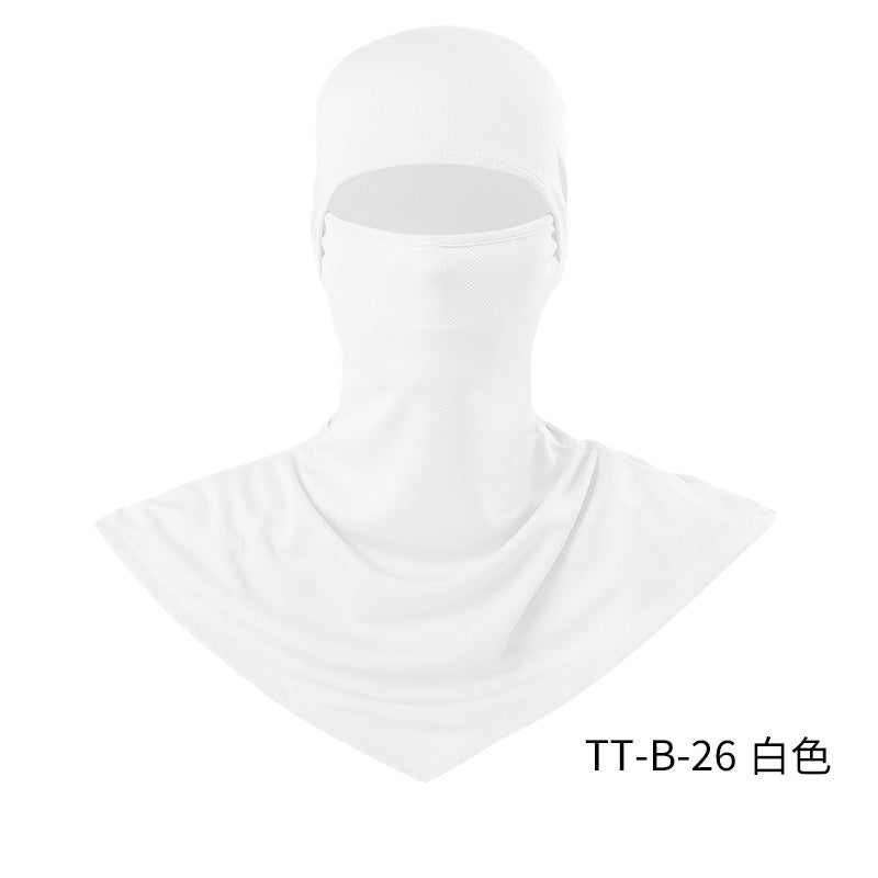 Summer Fishing Full Face Sun Protection Mask Outdoor Dustproof and Anti-Uv Hood Breathable Quick-Drying Sweat-Absorbent Cycling Hood