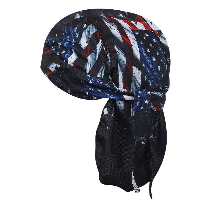 Cross-border Fashion Sports Pirate Hat Chef Outdoor Fitness Sweat-absorbent Turban Adult Sunscreen Baotou Riding Cap