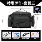 [Send bait box] fishing gear Luya special storage bag waist bag crossbody shoulder waterproof bag large capacity fishing rod bag