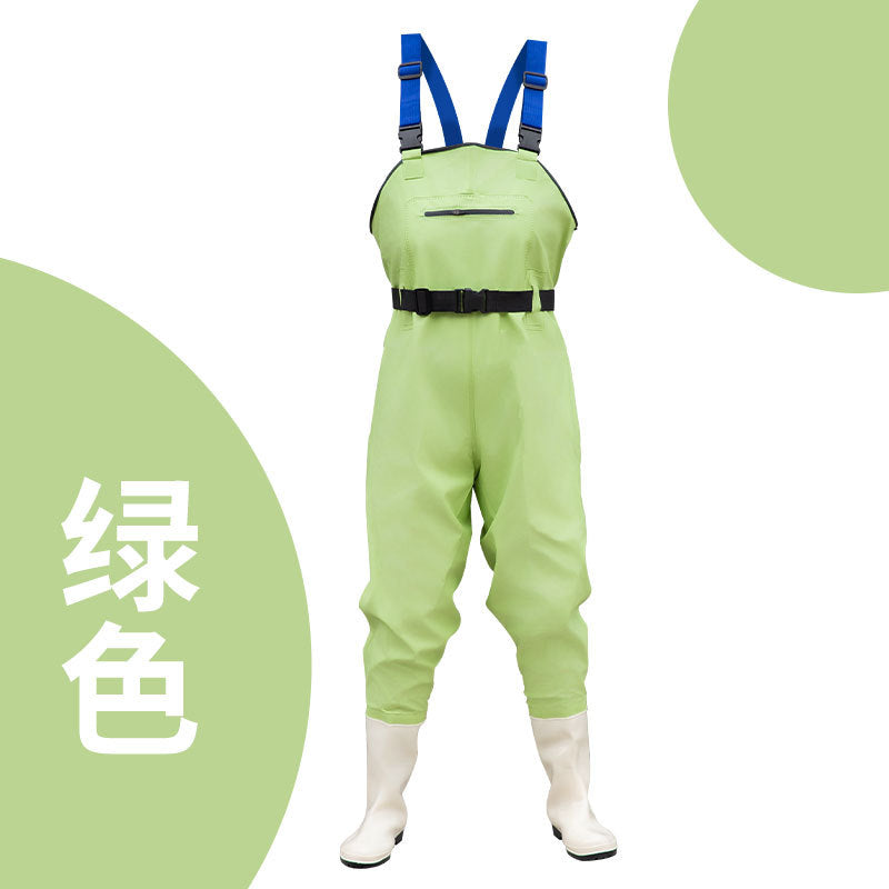 Women's Water Pants Children's Water-driven One-piece Wading Pants Rain Pants Rain Boots One-piece Water-playing Rain Clothes Water Pants