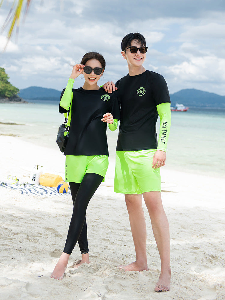 2024 New Couple's Clothing, Men's and Women's Swimsuits, Split Long-Sleeved Pants, Sun Protection Suits, Snorkeling Suits, Surfing Wetsuits