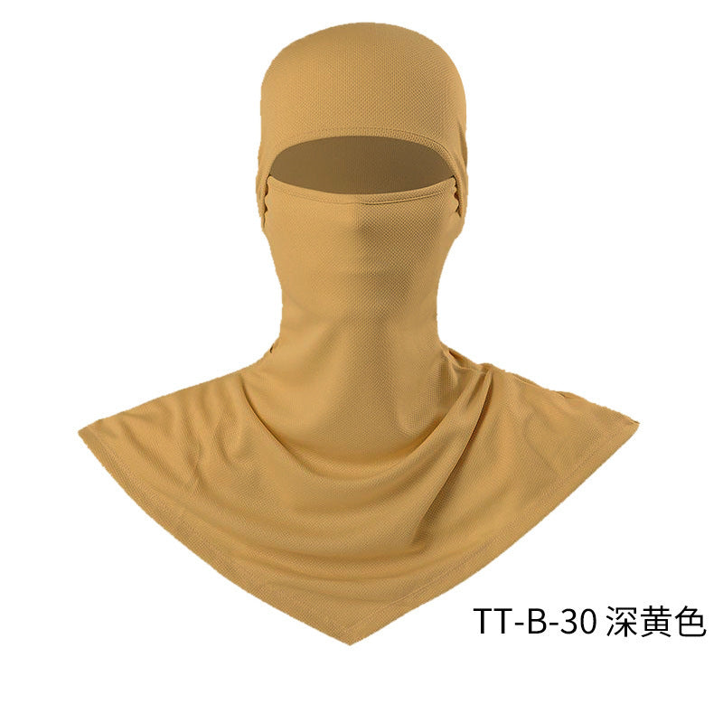 Summer Fishing Full Face Sun Protection Mask Outdoor Dustproof and Anti-Uv Hood Breathable Quick-Drying Sweat-Absorbent Cycling Hood