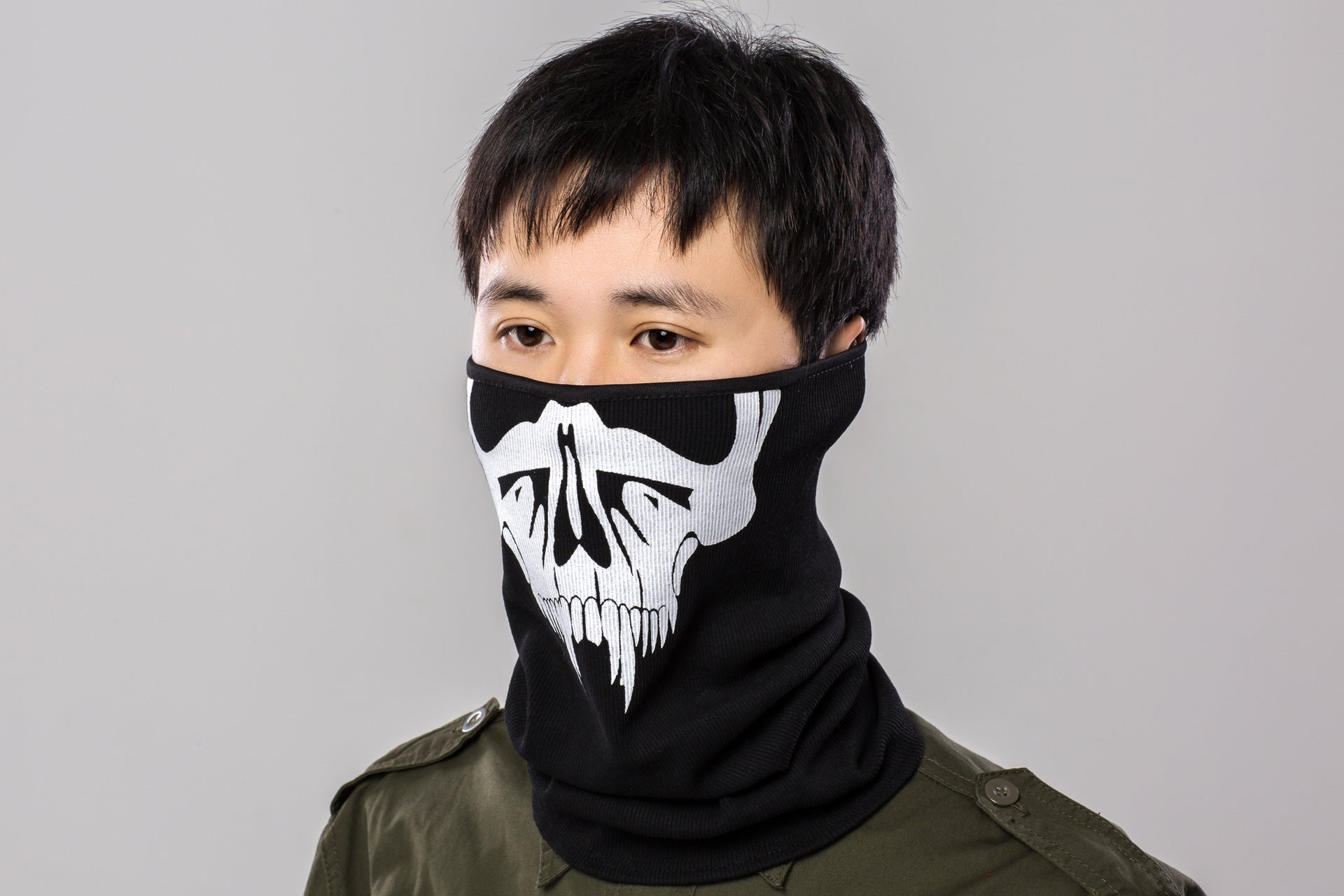 Cross-border manufacturers Halloween cs headgear call of duty personality ghost headgear windproof warm riding headgear mask