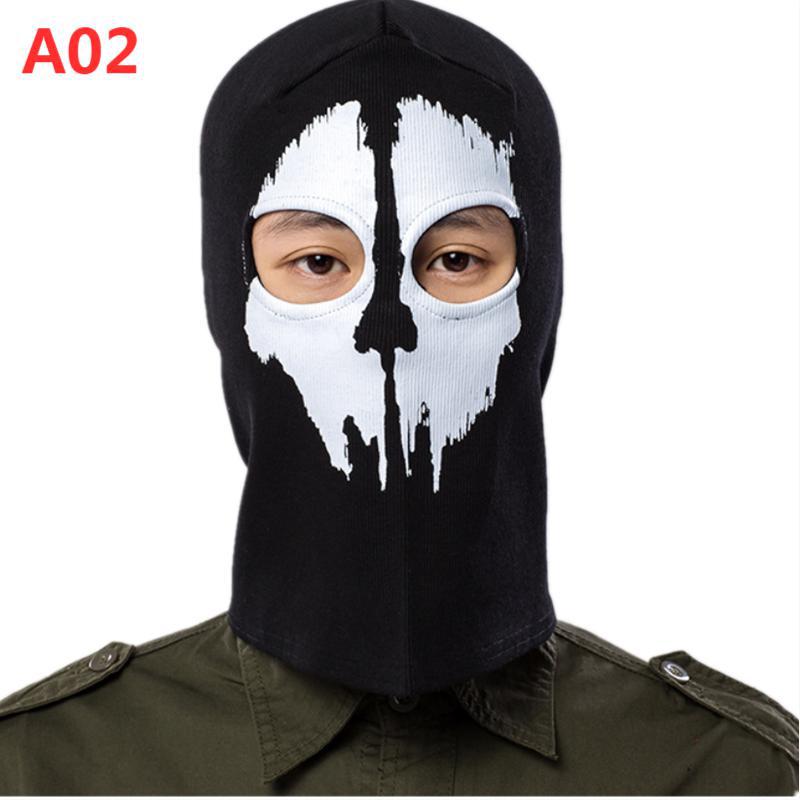 Cross-border manufacturers Halloween cs headgear call of duty personality ghost headgear windproof warm riding headgear mask