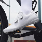 2025 New Summer Bag-Soled Road Bike Lock Shoe Set for Men Breathable Seamless Lock-Free Cycling Shoes Nylon Hard Sole