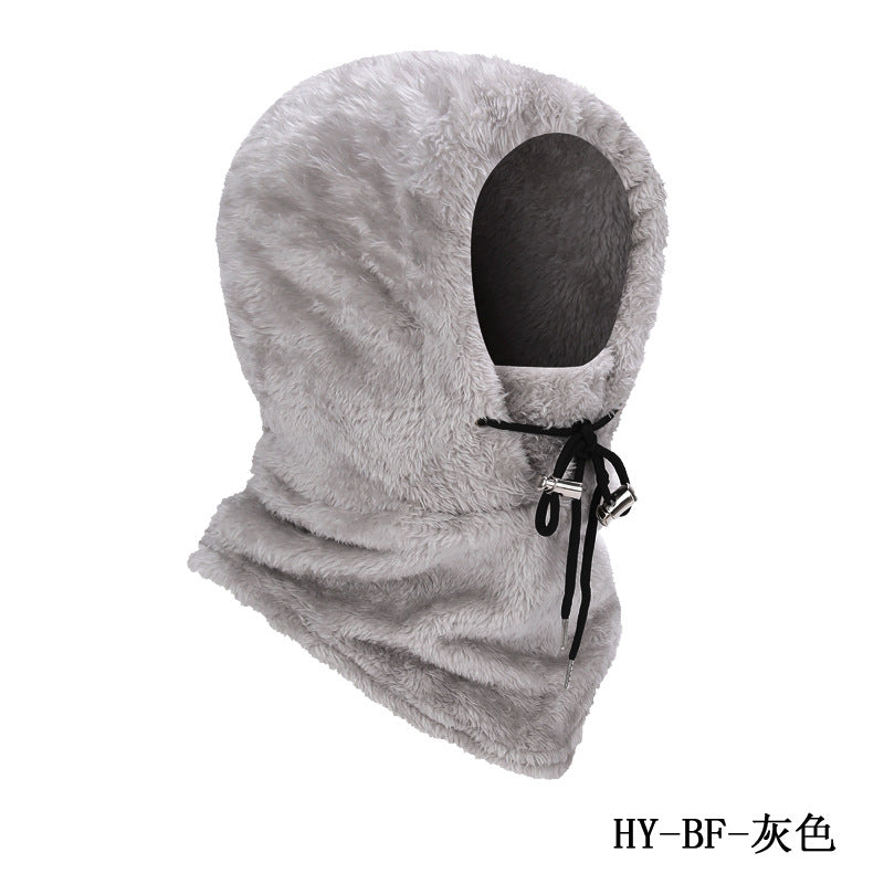 Cross-border Autumn and Winter Outdoor Riding Mask Sports Windproof Cold-proof Warm Hat Scarf Double-sided Arctic Fleece Headgear Face Protection