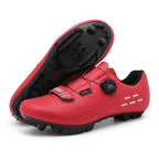 Road Mountain Men's and Women's Locked Bicycle Lockless Shoes Hard Sole Spinning Bicycle Riding Shoes Gym Black